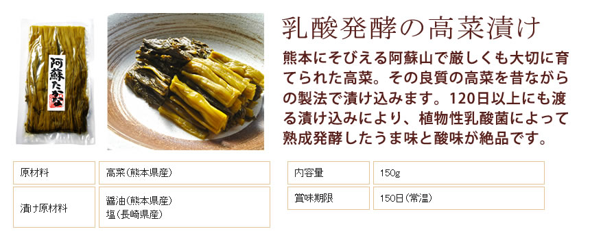 乳酸発酵の高菜漬け