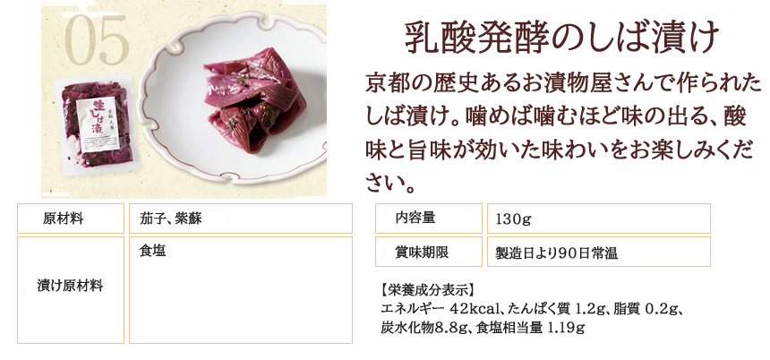 乳酸発酵のしば漬け