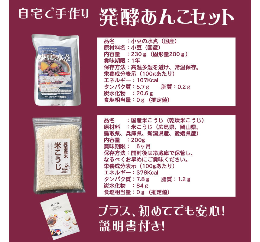 原材料の説明と声明書の案内