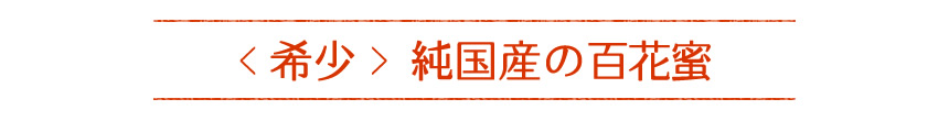 希少!純国産の百花蜜