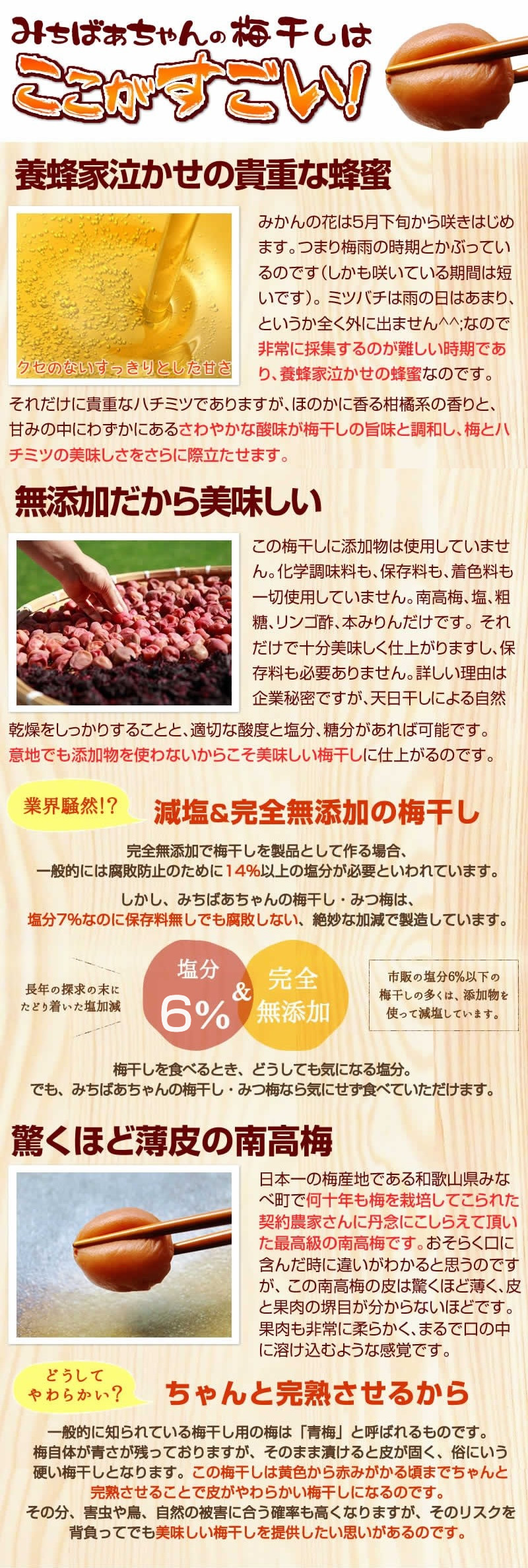 『みちばあちゃんの梅干し「みつ梅」』 はちみつ梅 梅干し 無添加 樽の味 子供 塩分ひかえめ 熱中症対策 夏バテ防止 南高梅 薄皮 柔らかい はちみつ ハチミツ 蜂蜜 はちみつ梅干し 甘い 減塩 贈り物 食べ物 ギフト お取り寄せ お歳暮 お歳暮ギフト 御歳暮 歳暮 お年賀 年賀 - 1